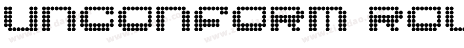 UNCONFORM ROUND字体转换